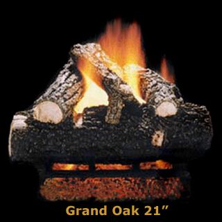GOX5-21 | Hargrove 21" Grand Oak Logs | Fresh Cut Series | Vented Gas Logs