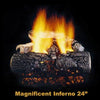 MIX6-21 | Hargrove 21" Magnificent Inferno Logs | Charred Styles Series | Vented Gas Logs
