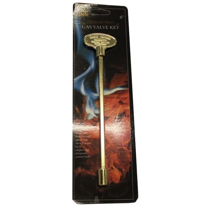 Log Lighter 8 in Key | 1/4 in & 5/16 in Valve Stems | Polighed Brass | Dante