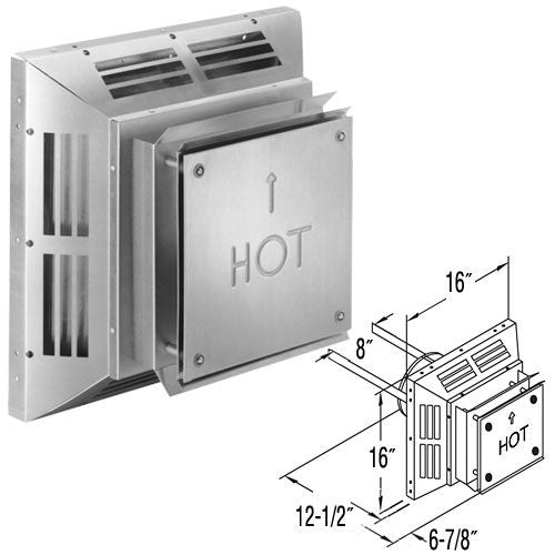 58DVA-HC | Square Horizontal Termination Cap | Aluminum | Duravent 5 x 8