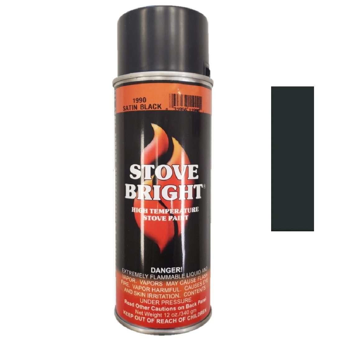 Stove Bright 1990 | Stove Paint | Satin Black