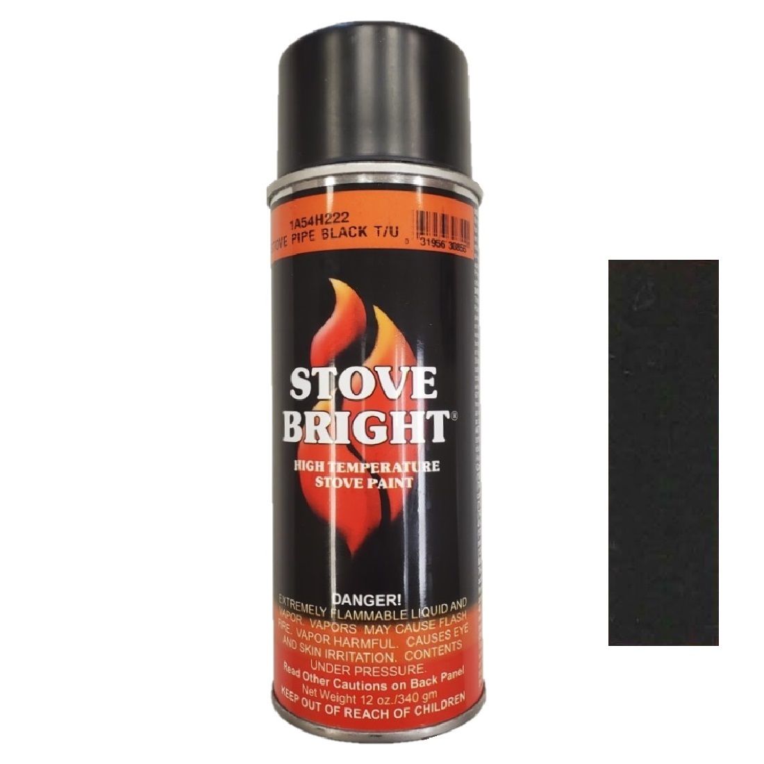 Stove Bright FP1A54H222 | Stove Paint | Black Semi Gloss | Duravent