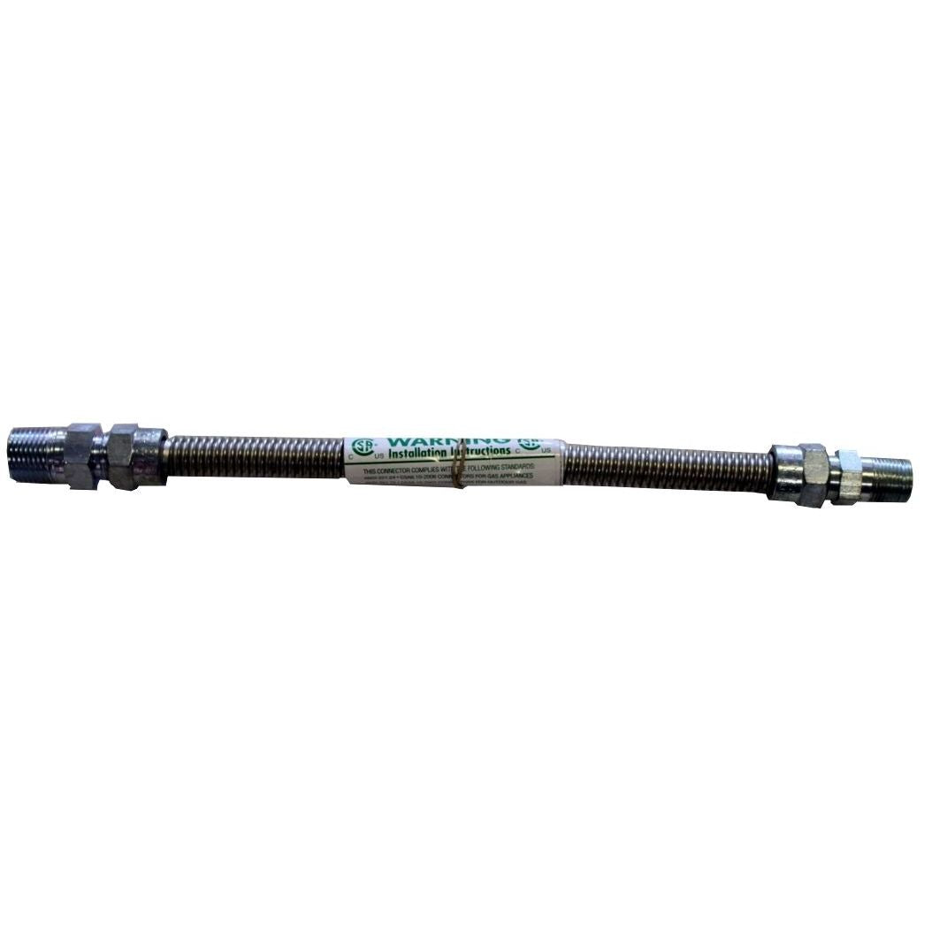 HFDC-74-18K | Gas Flex Connector | 3/8 Mip X 1/2 Mip | 18" Length