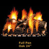 O6-24-FP | Hargrove 24" Oak Logs | Full Pan | Vented Gas Logs