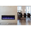 AMBI-50-SLIM-WIFI | Amantii Panorama Slim 50 Electric Fireplace | Black Steel Surround | WIFI Smart