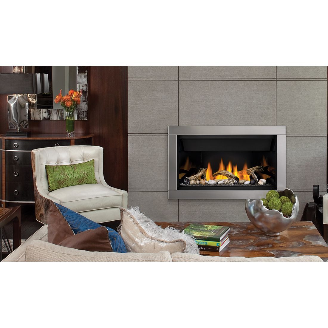 Napoleon Ascent Linear BL36 | Direct Vent Gas Burning Fireplace | Electronic Ignition | Ng