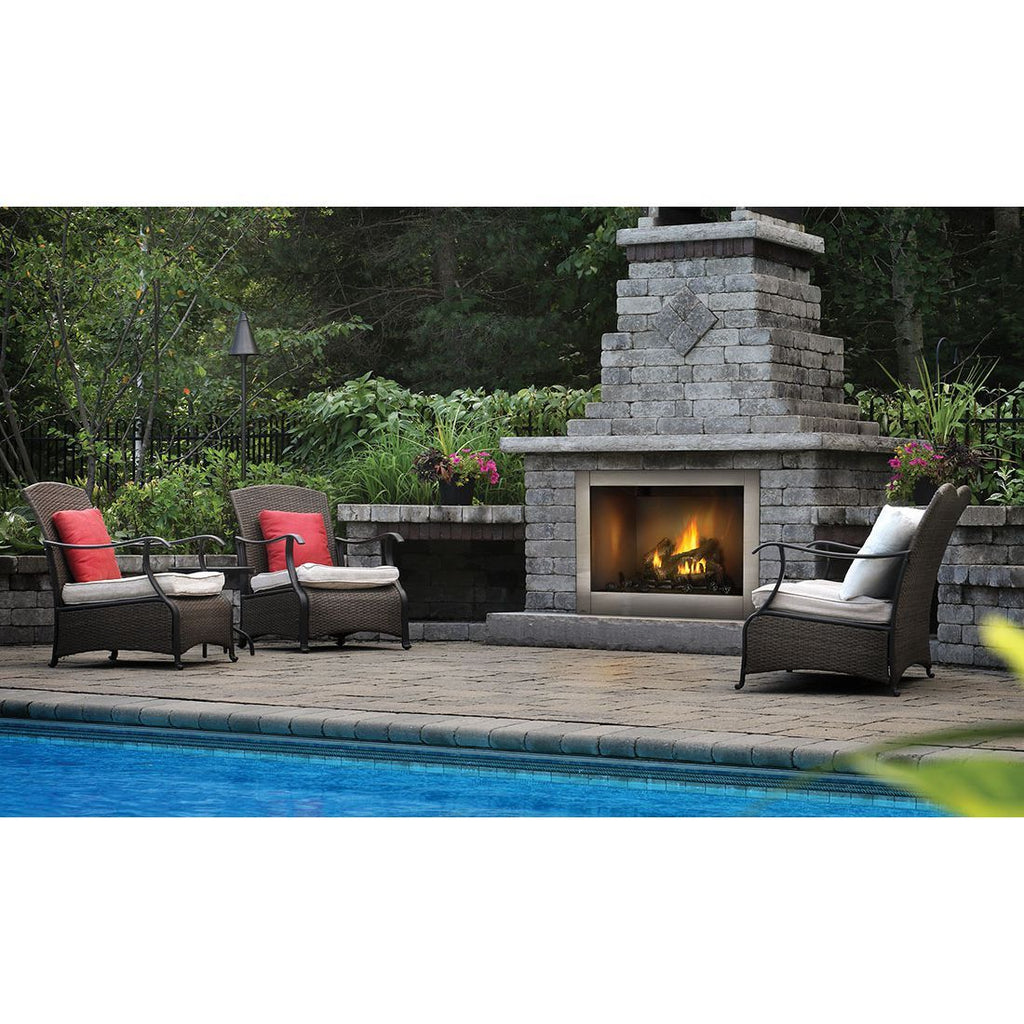 Napoleon Riverside GSS42 | Outdoor Gas Burning Fireplace | Stainless Steel