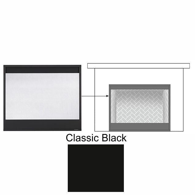MAJDBM36BK | Majestic Decorative Black Mesh Inside Fit Front | Black | Meridian 36 / Pearl II 36ST
