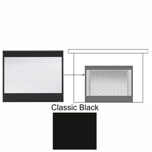 MAJDBM42BK | Majestic Meridian 42 Decorative Black Mesh Inside Fit Front | Black | Meridian 42