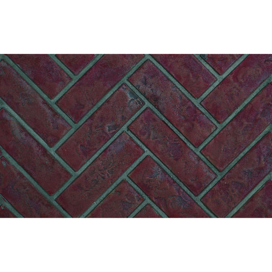 NAPDBPX36OH | Napoleon Decorative Brick Panels | Old Town Red Herringbone Brick Pattern