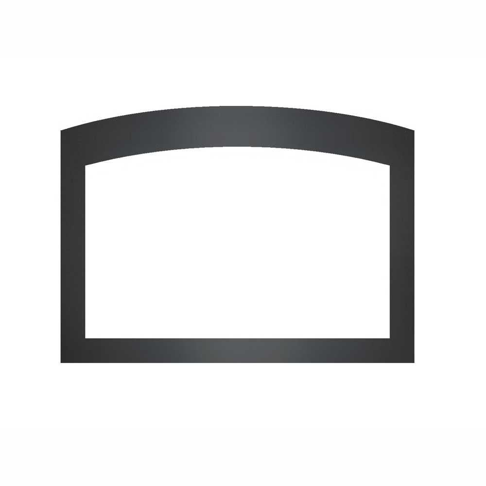 NAPSABK4F3B4 | Napoleon GDIX4 Small Arched 4 Sided Faceplate | use with 3 sided backerplate | Black