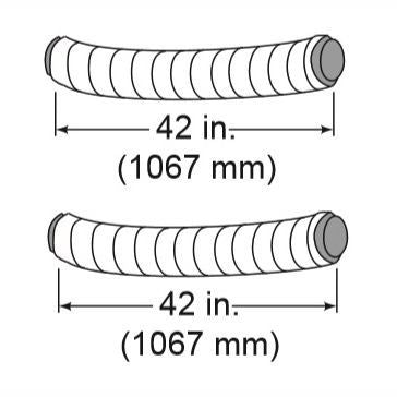 HHTID4 | 4" Insulated Flex Duct | Two 42" Sections | HHT