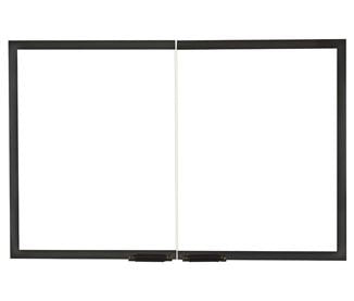 Majestic Gasketed Glass Cabinet Style Doors | Black | Heat Circulating Sovereign 36