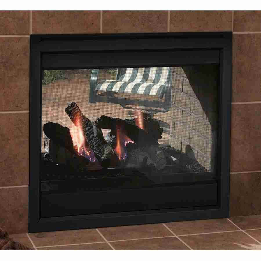 Outdoor Lifestyles Gas Burning Fireplace | Indoor/Outdoor See Thru | Twilight II Traditional