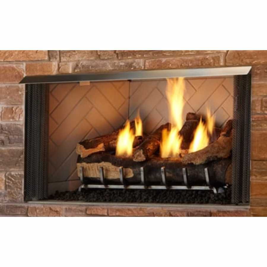 Outdoor Lifestyles Wood Burning Fireplace | Herringbone Refractory | Villawood 36