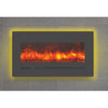 Sierra Flame Wall or Flush Mount Linear 34 Electric Fireplace | Steel Surround and Clear Media