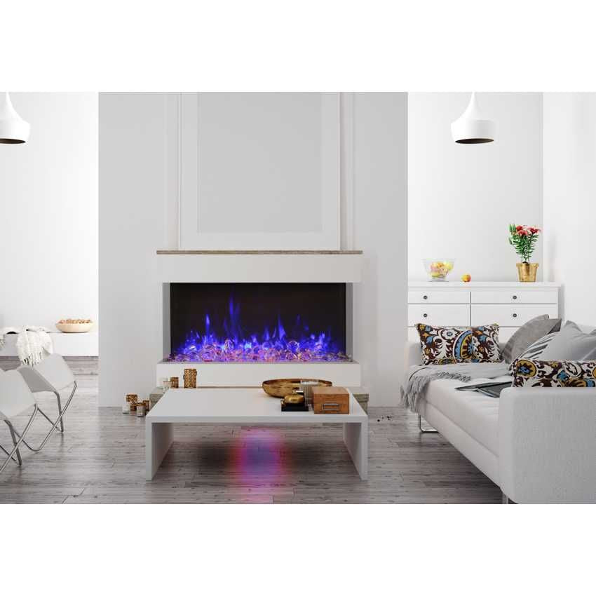 AM50-TRV-XT-XL-WIFI | Amantii Tru-View 3-Sided Deep and Extra Tall 50 Electric Fireplace | WIFI Smart