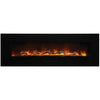 Amantii Wall or Flush Mount 70 Electric Fireplace | Black Glass Surround and Log Set | WIFI Smart