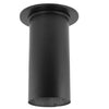 6DBK-SC | 6" DuraBlack Single Wall | 3" to 13" Slip Connector with Trim