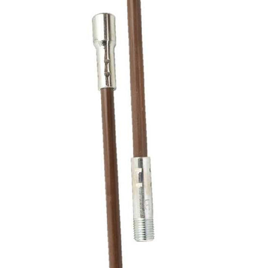 RUT10672 | Fiberglass Brush Rod | 6 ft x .350 Dia 1/4" NPT | Rutland