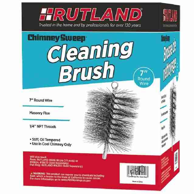 RUT16407 | Round Wire Cleaning Brush | 7" | Rutland