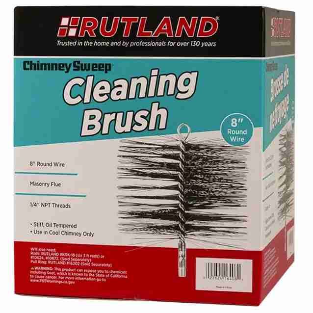 RUT16408 | Round Wire Cleaning Brush | 8" | Rutland