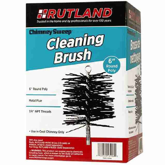 RUT16906 | Round Poly Cleaning Brush | 6" | Rutland
