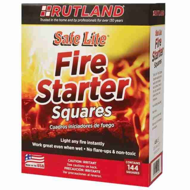 RUT50B | Fire Starter Squares | 144 Pk | Rutland