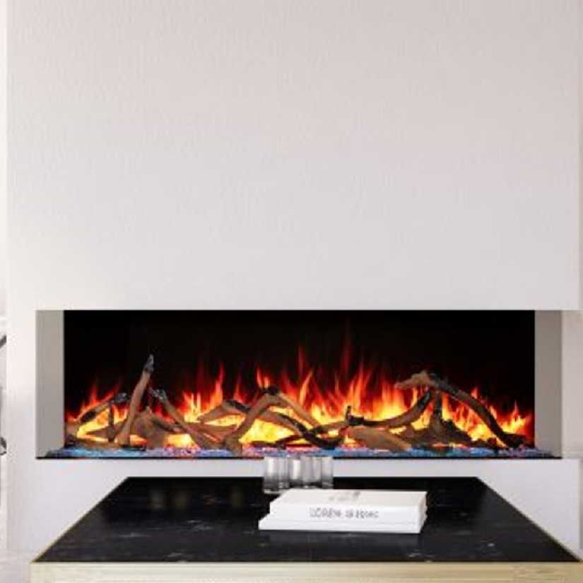 Amantii Tru-View Bespoke 75 3-Sided Electric Fireplace