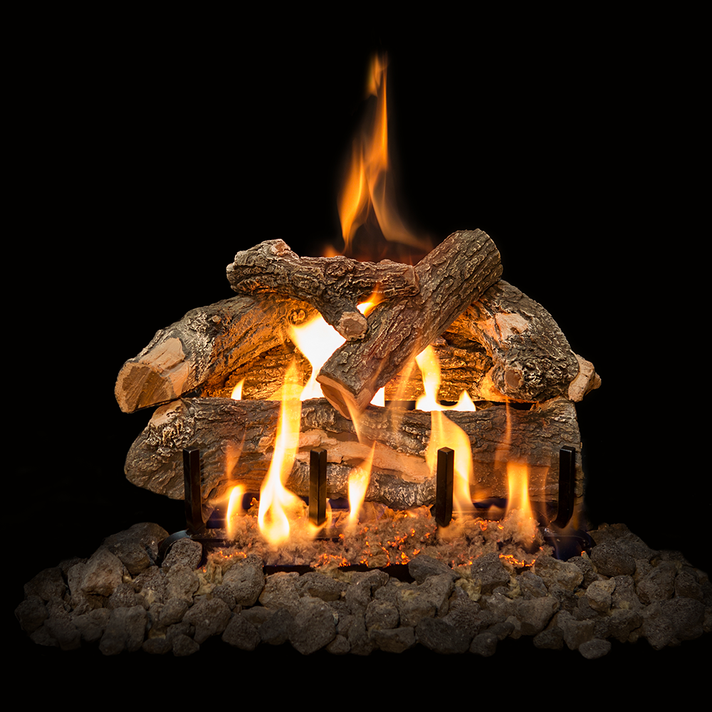 AWO18LOGS | Grand Canyon 18" Arizona Weathered Oak 6-Piece Vented Gas Log Set