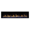 Modern Flames OR76-SLIM | Orion Slim 76" Single-Sided HELIOVISION Virtual | Electric Fireplace