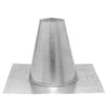 4PVP-FF | 4" PelletVent Pro Galvalume Tall Cone Roof Flashing