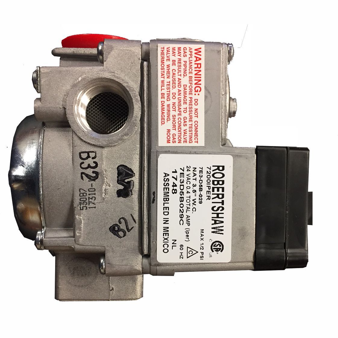 RS720-079 | Gas Valve | 3 Prong | Electronic Ignition | Robertshaw