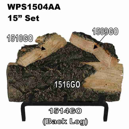 WPX4-15 | Hargrove 15" Western Pine Logs | Fresh Cut Series | Vented Gas Logs