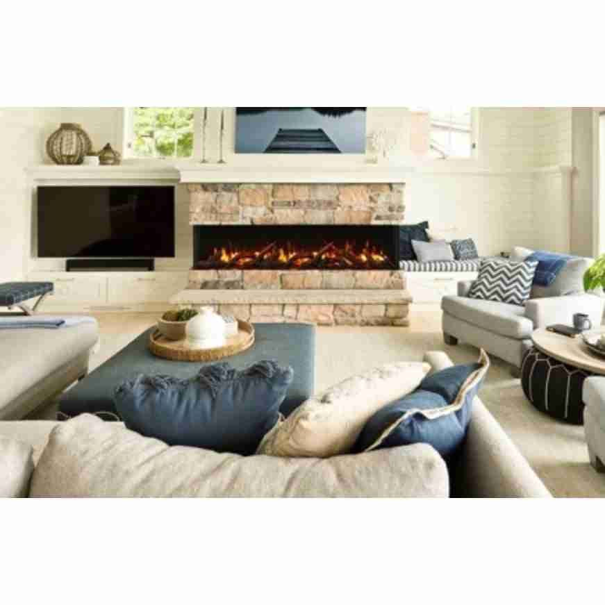 AM72-TRV-SLIM-WIFI | Amantii Tru-View 3-Sided Slim 72 Electric Fireplace | WIFI Smart