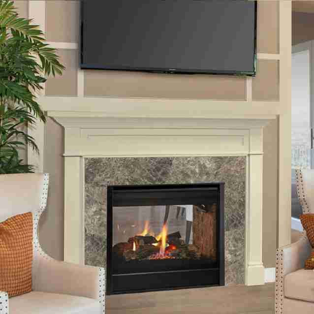 MAJST-DV36IN | Majestic Direct Vent Gas Fireplace | See-Through 36 | IntelliFire Touch Ignition