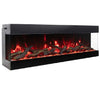 Amantii Tru-View Bespoke 85 3-Sided Electric Fireplace