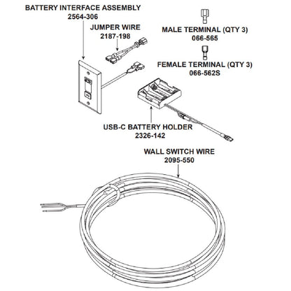 Majestic Battery Backup Wall Switch Kit | IFT Control Systems