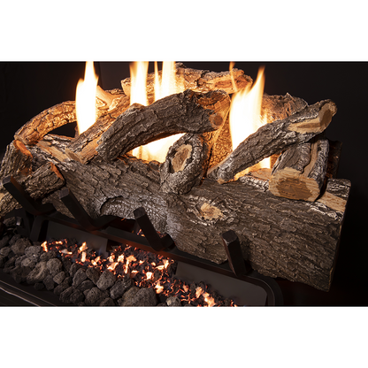 VFWO24 | Grand Canyon 24" Weathered Oak 10-Piece Vent-Free Log Set