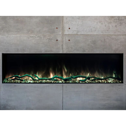 Modern Flames LPS-9614 | Landscape Pro Slim 96" Single-Sided Built-In | Electric Fireplace