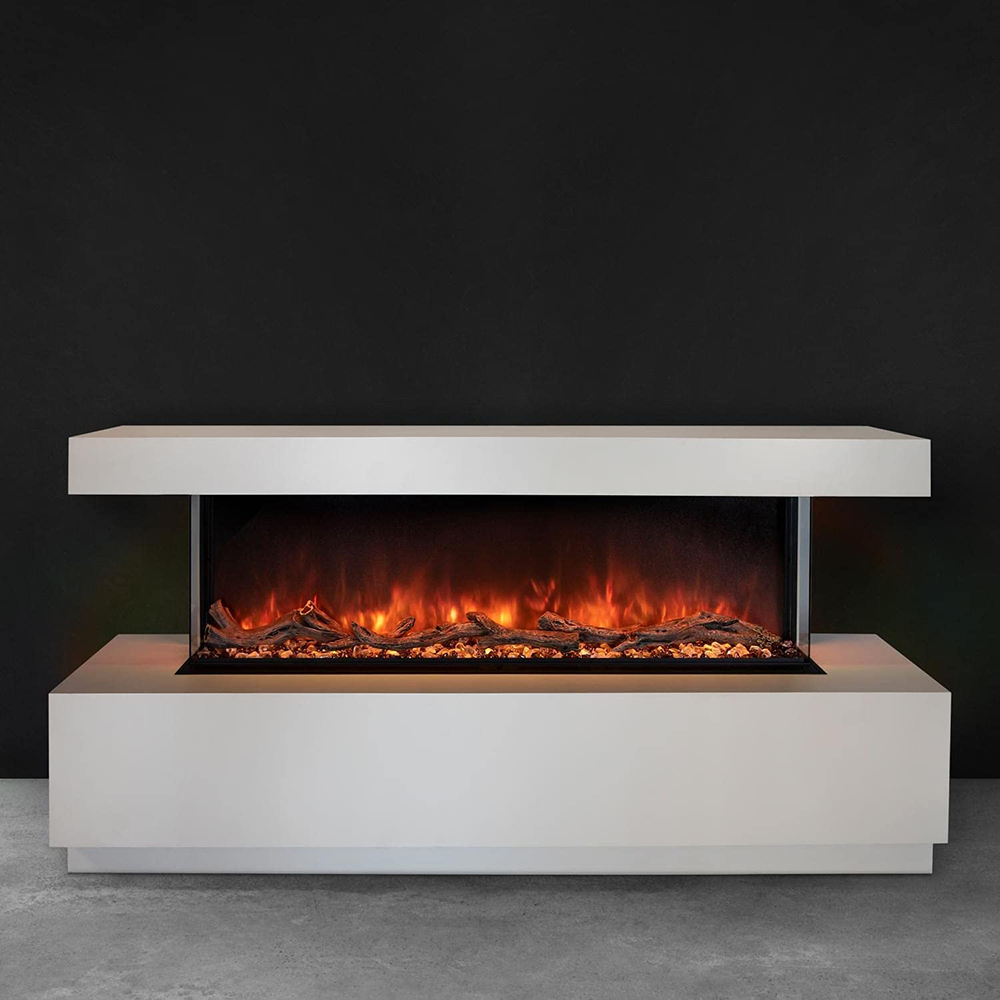 Modern Flames LPM-9616 | Landscape Pro Multi 96" Multi-Sided Built-In | Electric Fireplace