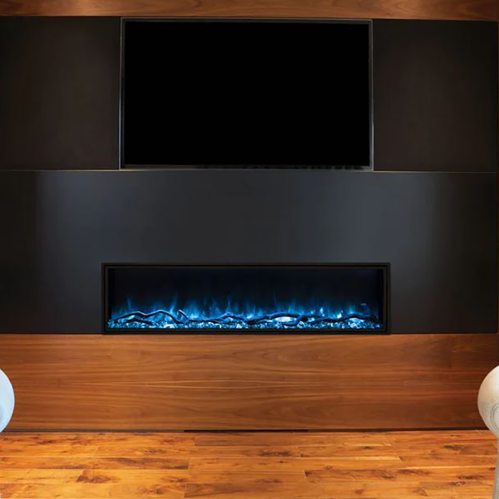 Modern Flames LPS-8014 | Landscape Pro Slim 80" Single-Sided Built-In | Electric Fireplace