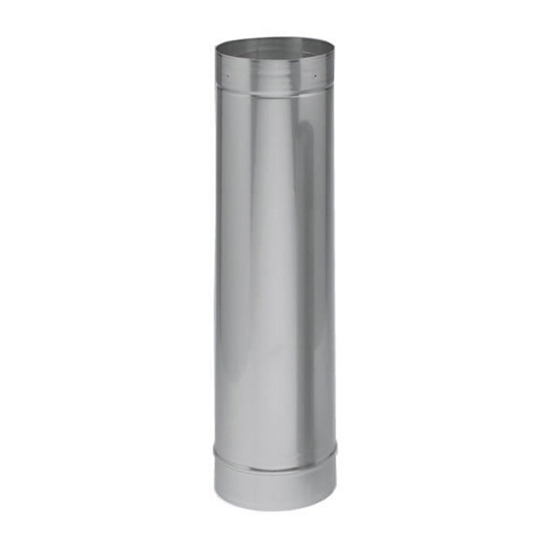 7" x 48" Heatfab 304-Alloy Stainless Steel Saf-T Vent Rigid Liner-4708SS