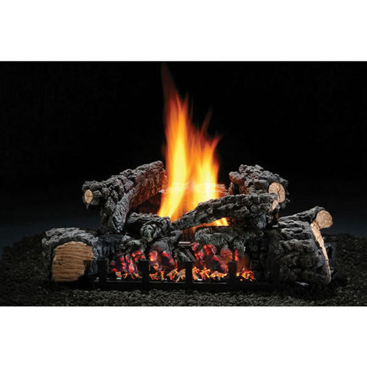 Highland Glow Vent-Free Natural Gas Log Set with Variable Flame Height Control